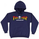 Thrasher Puloverji Sweat x aws spectrum hood Modra Cene