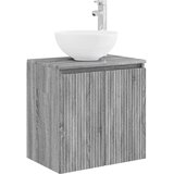 vidaXL Umivalnik s pritrditev na steno Siva Sonoma 49,5 x 35 x 63 cm, (5000245285) | Shoptok.si