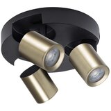 Kanlux 38963 - Stropno spot svetlo LAURIN, 3xGU10/10W/230V, mesing/crna Cene