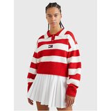 Tommy Hilfiger White-red ladies striped sweater Tommy Jeans - Women | Shoptok.si