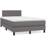  s oprugama i madracem LED sivi 120x190 cm umjetna koža | shoptok.hr