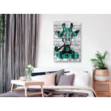  Slika - Giraffe with Pipe (1 Part) Vertical Green 80x120 | shoptok.hr