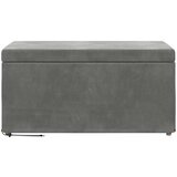  Stolica Tamno siva 81 x 41 x 40 cm Svileni i Fino Radeći Drvo - Tamno siva 80 cm Baršun | shoptok.hr