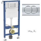 Geberit Generit Duofix Delta 01 Basic set hrom sjaj tipka | ePonuda.com