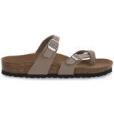 Birkenstock Natikači MAYARI GREY TAUPE CALZ N Siva | Shoptok.si