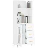  Visoka komoda bijela 69 5x34x180 cm konstruirano drvo | shoptok.hr