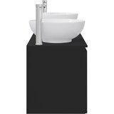  Set ormarića za kupaonicu 3 kom. Crna 49,5 x 44,5 x 65 cm | shoptok.hr