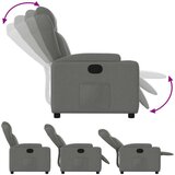 vidaXL Naslanjač temno siv blago | Shoptok.si