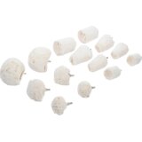 BGS set pamučnih glava za poliranje 1/4" 14 dijelova 3995 u
