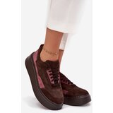 Zazoo Women's Sneakers Made of Genuine Suede on Platform | shoptok.hr