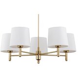  Argon 2106 - Luster na štangu PONTE 5xE27/15W/230V mesing/krem | Eponuda.com