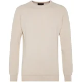 Trendyol Men's Ecru Regular Fit Crew Neck Limited Edition Basic Knitwear Sweater.