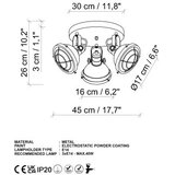 Opviq Luster Spoly-13798, 45 cm, IP20, crna | Eponuda.ba
