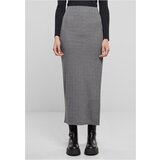 Urban Classics Women's ribbed skirt with high slit gray | ePonuda.com