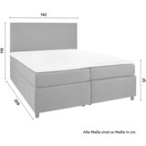 Bessagi Home Postelja Boxspring Florin, Siva, 140x200 | Shoptok.si
