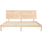  Posteljni okvir z vzglavjem trden les | Shoptok.si