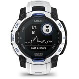 Garmin pametni sat Instinct 3 45 mm Solar, boja bijelog kamena, remen bijelo-plavi (Limited Edition) | shoptok.hr