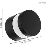 Eglo melzo vanjska zidna/stropna/1, led, 11w, 950lm, aluminij/crna | shoptok.hr