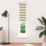 Zebra zavjesa Pješčano smeđa 50x230 cm Širina tkanine 45,9 cm Poliester | Shoptok.si