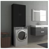Den Omara za pralni stroj črna 64x25,5x190 cm