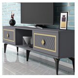 Hanah home TV komoda Herry, 150x44,6x29,6 cm, antracit-srebrna | Eponuda.ba