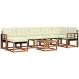  Set vanjskih sofa 8 kom. Prirodna i krem | shoptok.hr