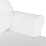 vidaXL Chesterfield klupa Bijelo 120.5 x 65 x 75 cm Lažna koža | shoptok.hr