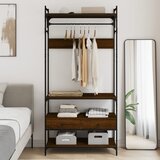  The Living Store Omara s predali rjavi hrast 89x39x184,5 cm konstruiran les - Garderobna Omara, (21503070) | Shoptok.si