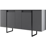 Kalune Design Antracitno siva niska komoda 160x35 cm Luxe – | shoptok.hr