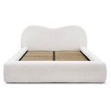 Bobochic Paris Bijeli tapecirani bračni krevet s prostorom za odlaganje s podnicom 140x190 cm Orlane – | shoptok.hr