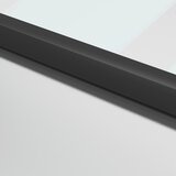 Sobna vrata tanka crna 93x201,5 cm kaljeno staklo i aluminij | shoptok.hr