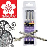  Set flomastrov za tehnično risanje SAKURA Pigma Micron / 3 delni | Shoptok.si