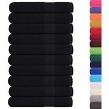  Ručnici za saunu FROGN 10 kom crne 80x200 cm 360 g/m² | shoptok.hr