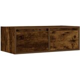 TV ormarić s LED svjetlima boja dimljenog hrasta 75x35,5x25 cm | shoptok.hr