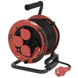 Emos Zunanji kolutni podaljšek 25 m / 4 vtičnice / 230V/400V / 1,0 mm2 u