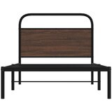vidaXL Okvir kreveta bez madraca smeđa boja hrasta 90 x 200 cm drveni | shoptok.hr