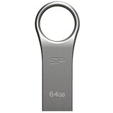 SILICON POWER TW USB FLASH MEMORIJE 64GB UFD 2.0 FIRMA F80 SILVER TITANIUM | ePonuda.com