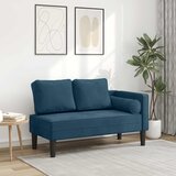  Počivaljka s jastucima plava baršunasta | shoptok.hr