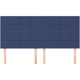 Uzglavlje plavo 200x5x118/128 cm tkanina | shoptok.hr