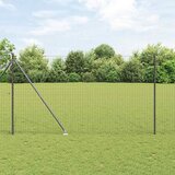Euro ograda s špicama 10 x 1,5 m Čelik premazan PVC-om Siva | Eponuda.com