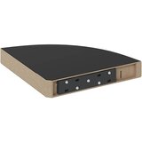  323891 Floating Corner Shelves 4 pcs High Gloss Black 25x25x3,8 cm MDF | shoptok.hr