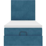 vidaXL Okvir kreveta s madracima tamnoplavi 90x200cm baršunasti | shoptok.hr