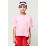 Bobo Choses Otroška bombažna kratka majica roza barva