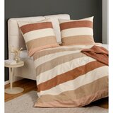 Janine POSTELJNINA 135/200 cm bombažni flanel terakota | Shoptok.si