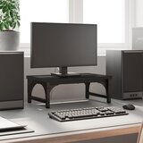 vidaXL Stojalo za monitor črno 37x23x14 cm inženirski les Cene