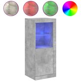  Komoda s LED svjetlima siva boja betona 41x37x100 cm | shoptok.hr