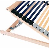 LEŽAJ s letvicama Smeđa 140 x 190 cm Čvrsto drvo bukve | shoptok.hr