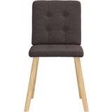  Jedilni stoli 4 kosi temno rjavo blago, (21822469) | Shoptok.si