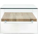  Stolić za kavu prozirni 98 x 45 x 31 cm od kaljenog stakla | shoptok.hr