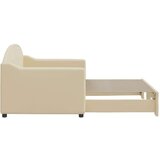  Dnevni krevet na razvlačenje krem 80 x 200 cm od tkanine | shoptok.hr
